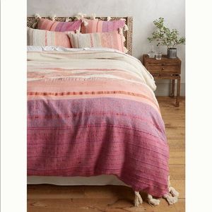 anthropologie all roads sunset queen duvet